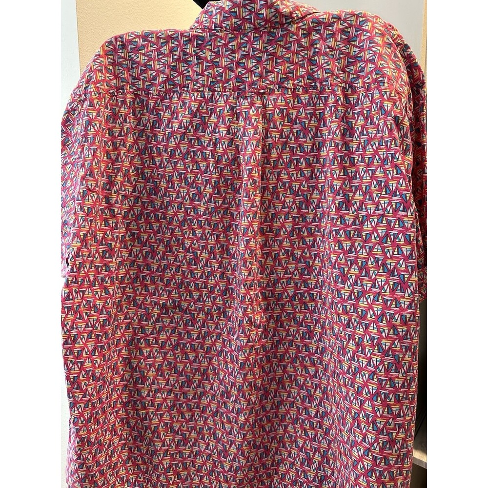 Lands End SAILBOAT mens button down SS shirt, XXL, Traditional Fit - Picture 5 of 8